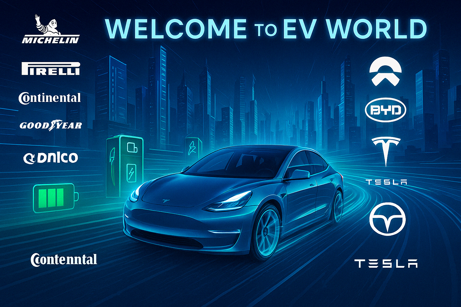 未来感EV轮胎示意图